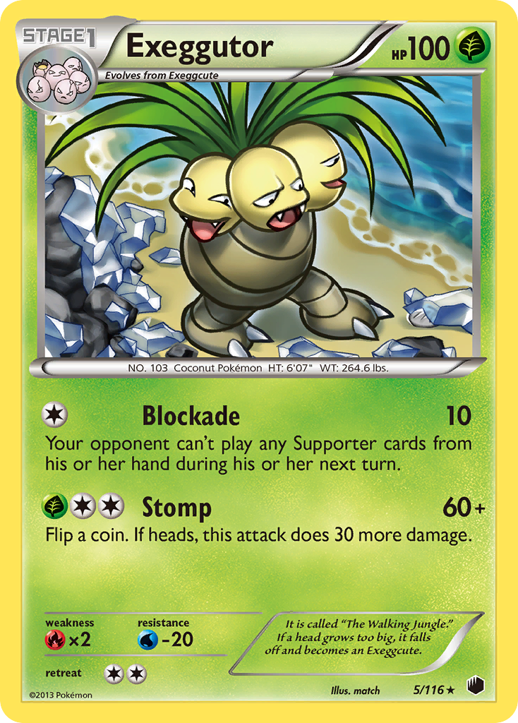 Exeggutor (5/116) [Black & White: Plasma Freeze] Reverse Holofoil
