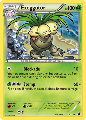 Exeggutor (5/116) [Black & White: Plasma Freeze] Reverse Holofoil