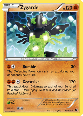 Zygarde (53/124) [XY: Fates Collide] Reverse Holofoil