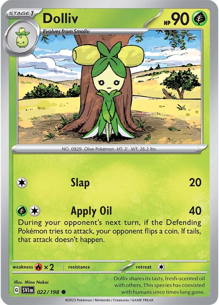 Dolliv (022/198) [Scarlet & Violet: Base Set] Reverse Holofoil