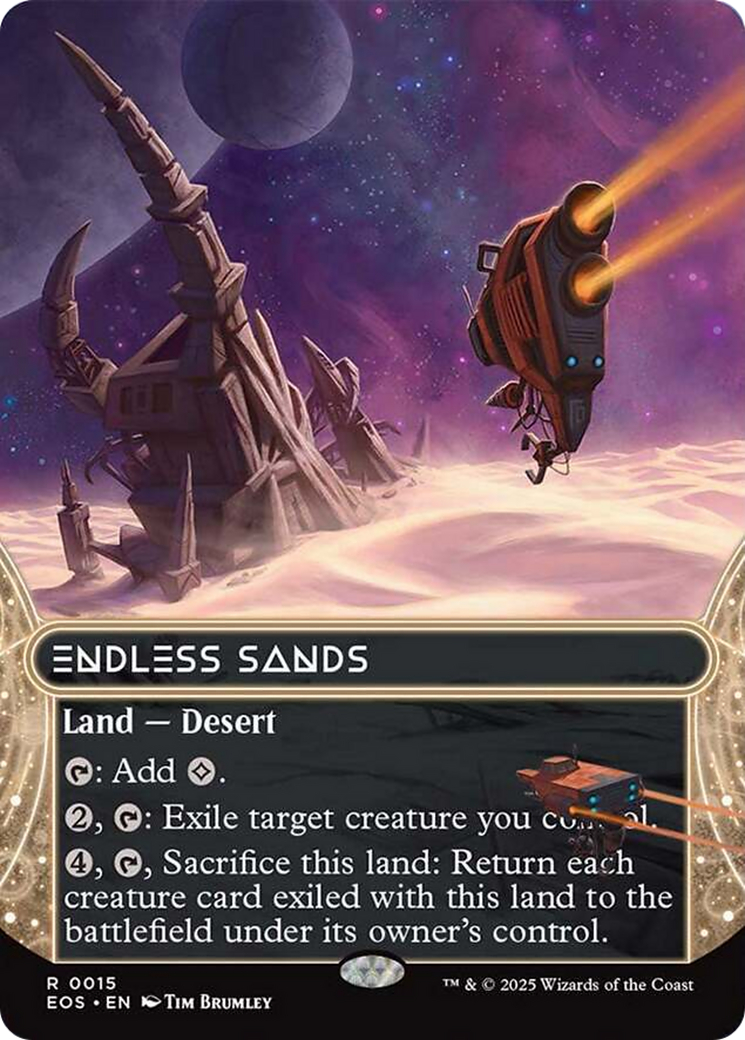 Endless Sands (0008) (Borderless) [Edge of Eternities: Stellar Sights] Foil