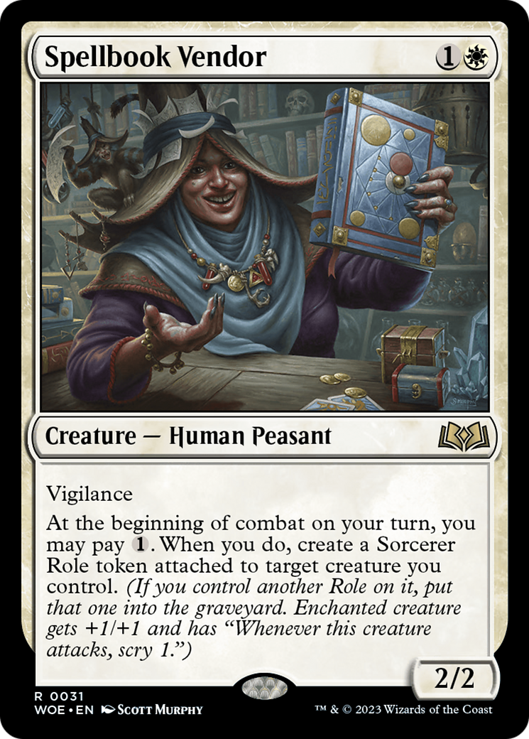 Spellbook Vendor [Wilds of Eldraine] Foil