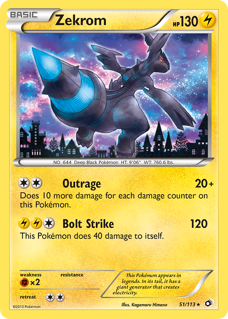 Zekrom (51/113) [Black & White: Legendary Treasures] Reverse Holofoil