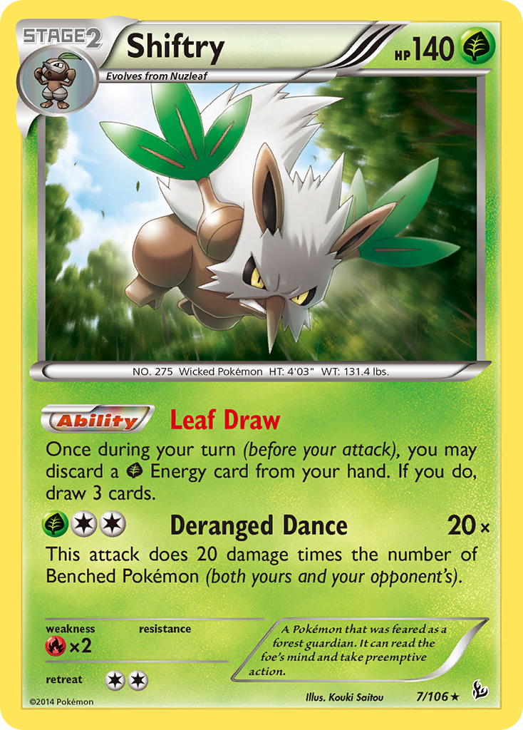 Shiftry (7/106) [XY: Flashfire] Reverse Holofoil