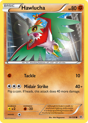 Hawlucha (39/108) [XY: Roaring Skies] Reverse Holofoil