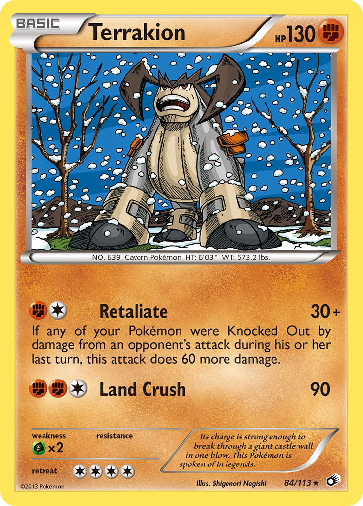 Terrakion (84/113) [Black & White: Legendary Treasures] Reverse Holofoil