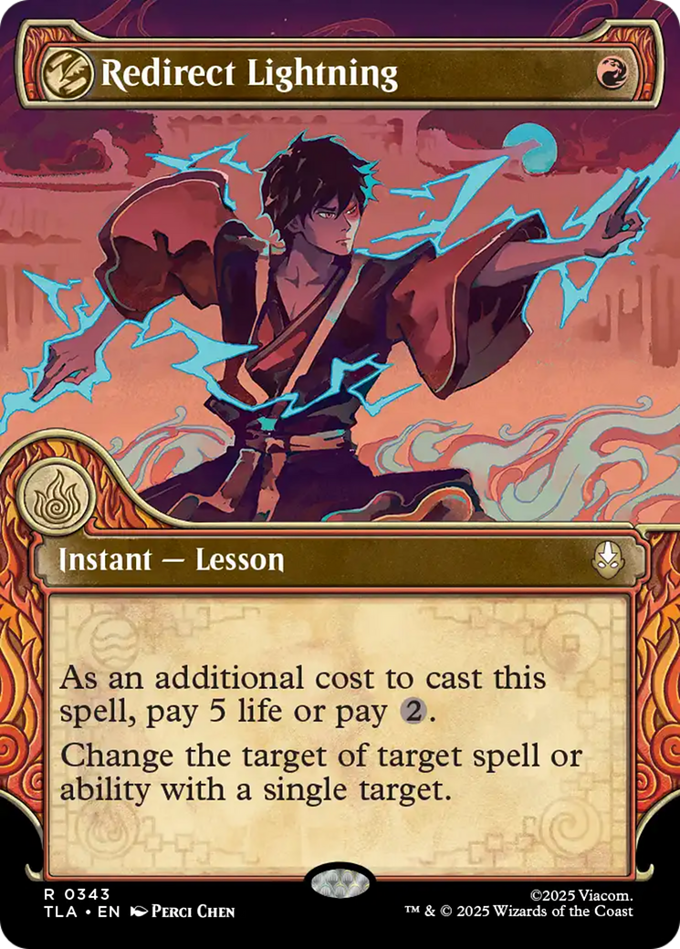Redirect Lightning (Showcase) [Avatar: The Last Airbender] Foil