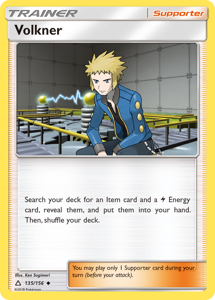 Volkner (135/156) [Sun & Moon: Ultra Prism] Reverse Holofoil