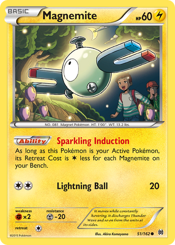 Magnemite (51/162) [XY: BREAKthrough] Reverse Holofoil