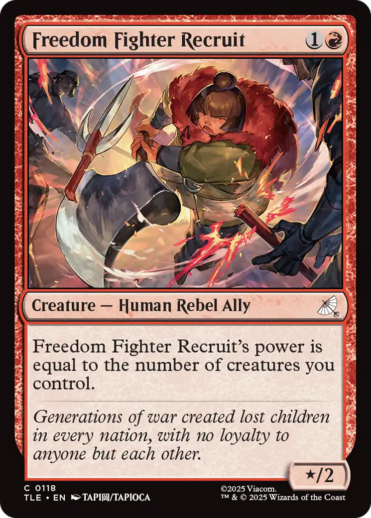 Freedom Fighter Recruit [Avatar: The Last Airbender: Eternal-Legal] Foil