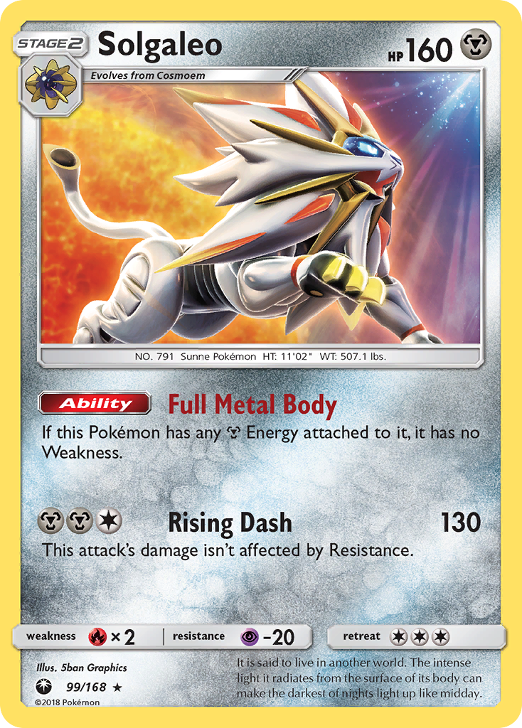 Solgaleo (99/168) [Sun & Moon: Celestial Storm] Reverse Holofoil