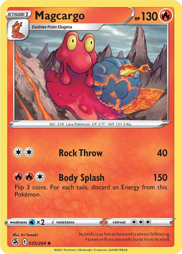 Magcargo (035/264) [Sword & Shield: Fusion Strike] Reverse Holofoil