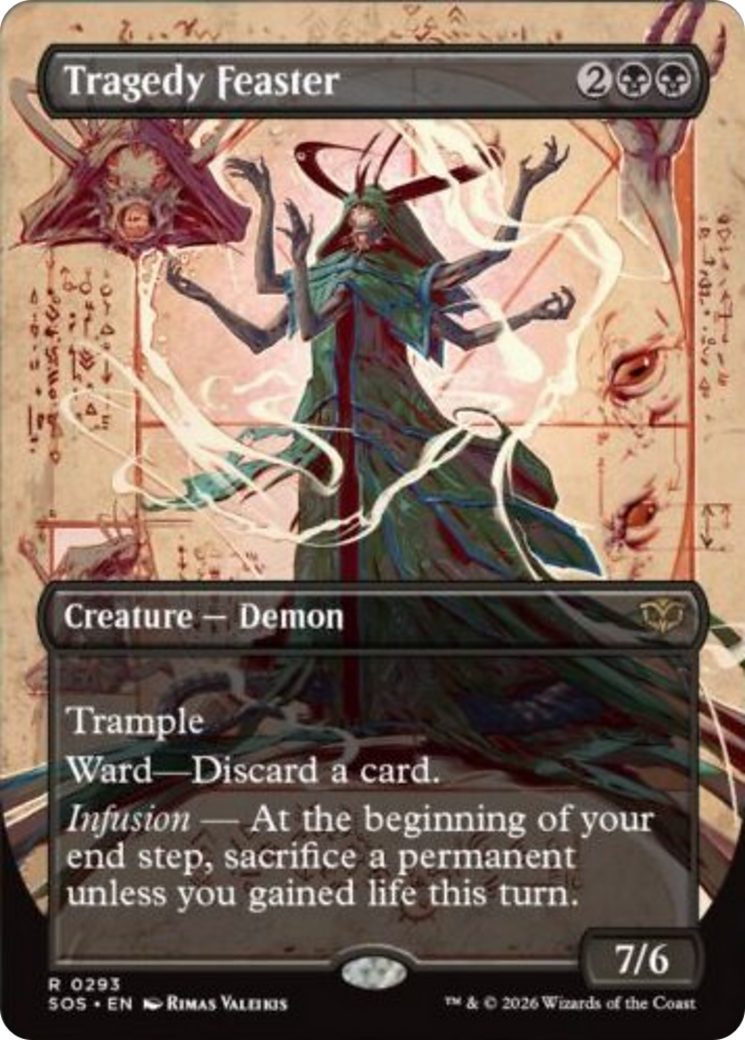 Tragedy Feaster (Borderless) [Secrets of Strixhaven] Foil