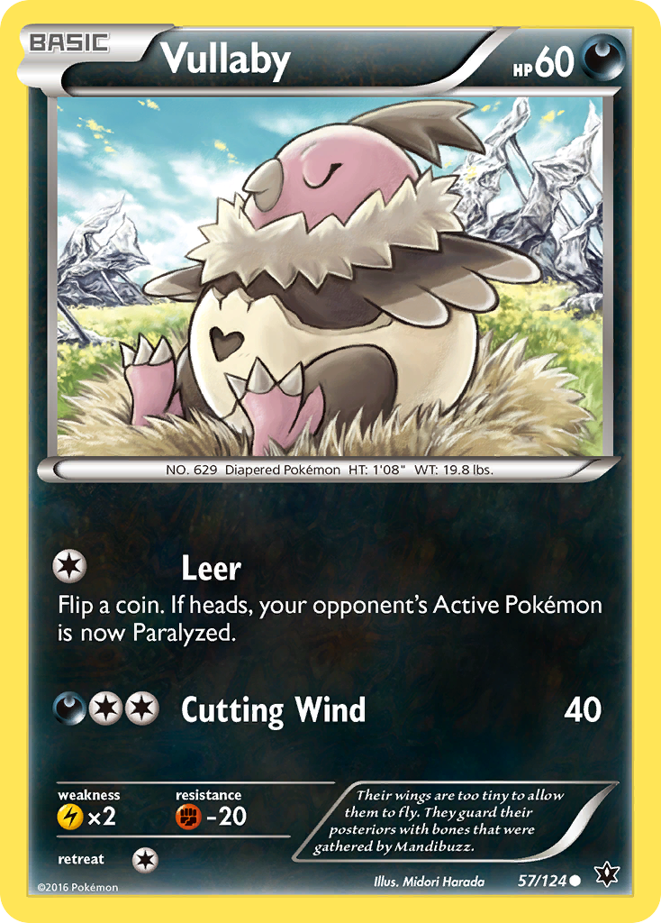 Vullaby (57/124) [XY: Fates Collide] Reverse Holofoil