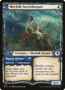 Merfolk Secretkeeper // Venture Deeper (Showcase) [Throne of Eldraine] Foil