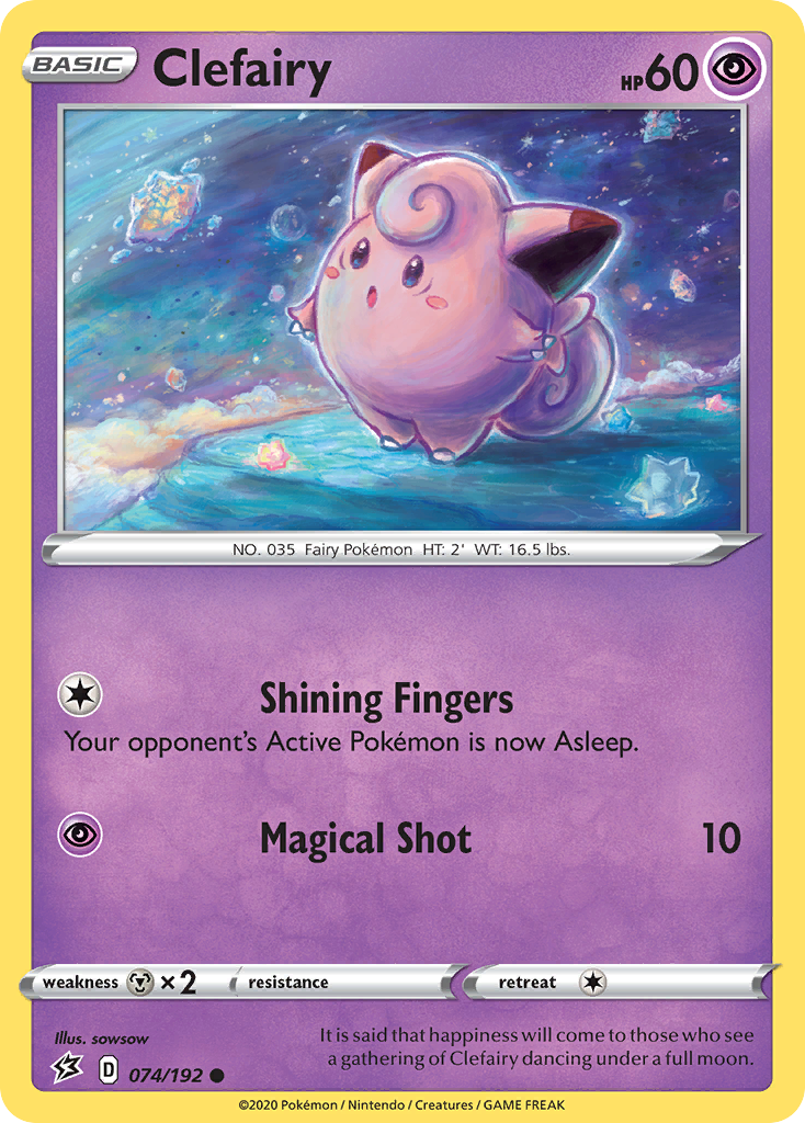 Clefairy (074/192) [Sword & Shield: Rebel Clash] Reverse Holofoil