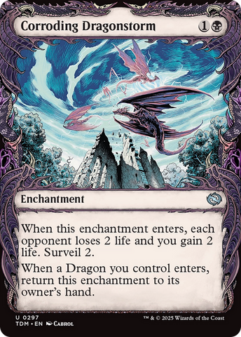 Corroding Dragonstorm (Showcase) [Tarkir: Dragonstorm] Foil