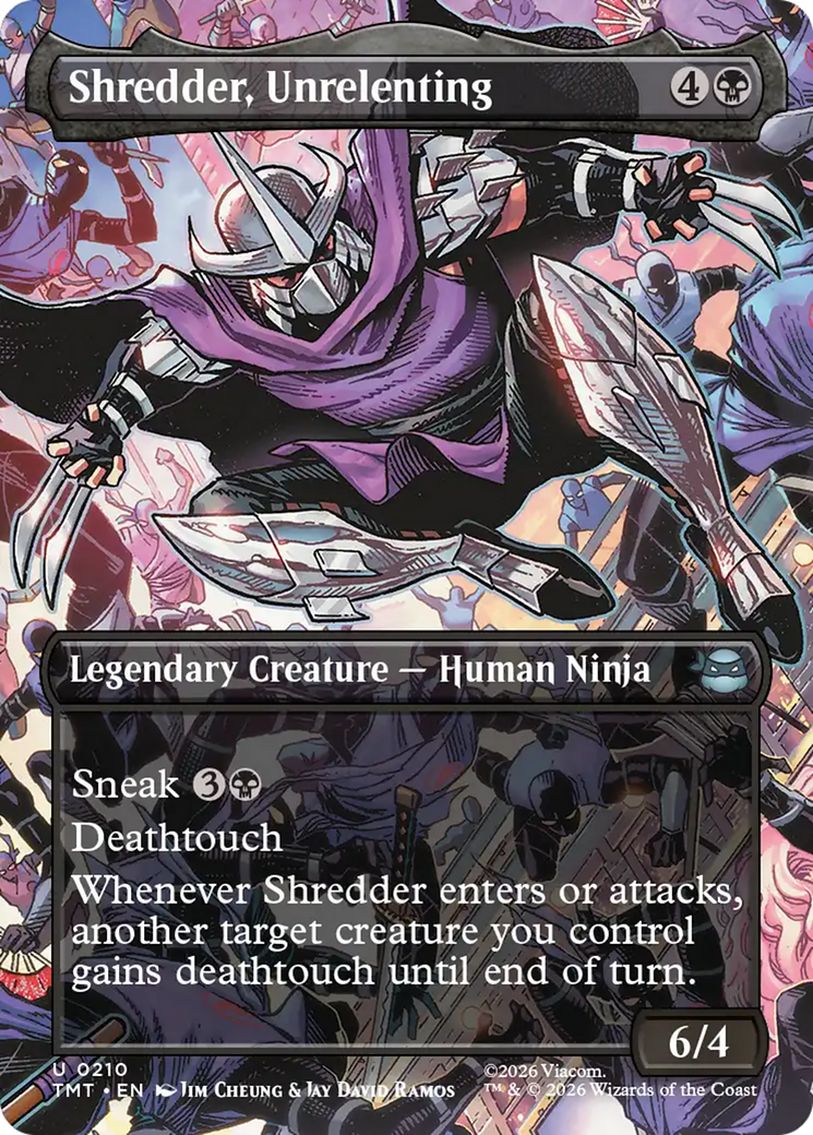 Shredder, Unrelenting (Borderless) [Teenage Mutant Ninja Turtles] Foil