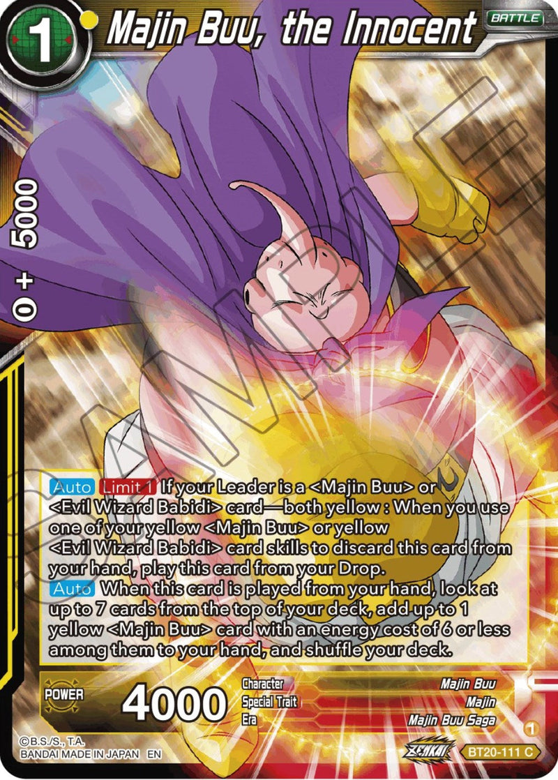 Majin Buu, the Innocent (BT20-111) [Power Absorbed] Parallel Foil