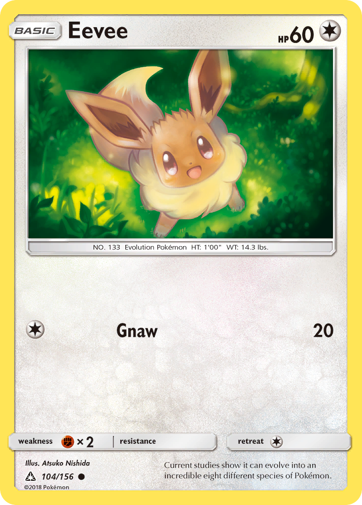 Eevee (104/156) [Sun & Moon: Ultra Prism] Reverse Holofoil