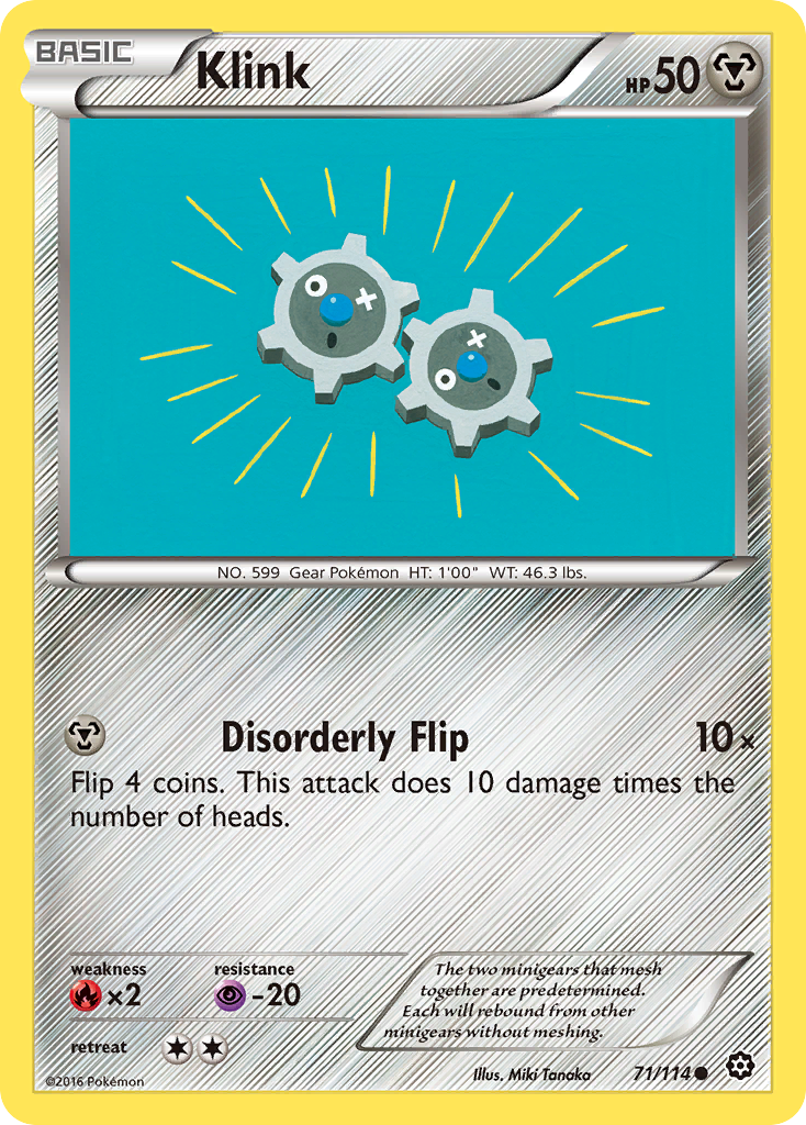 Klink (71/114) [XY: Steam Siege] Reverse Holofoil