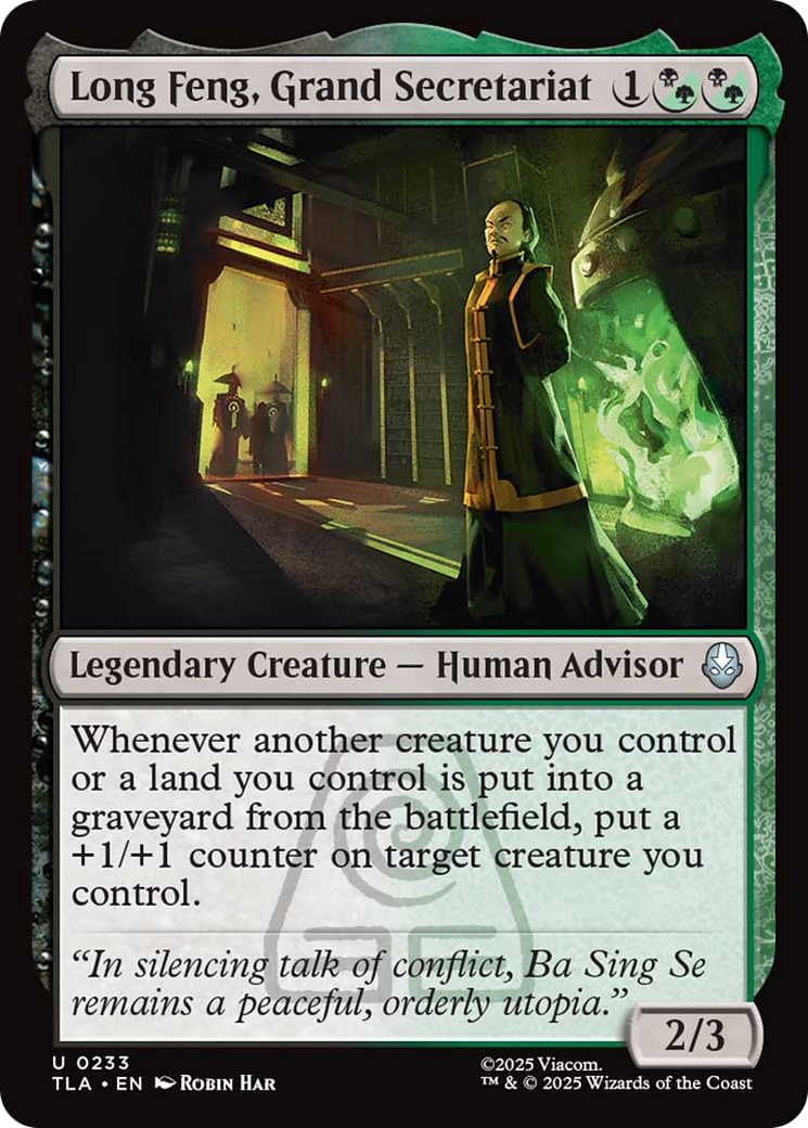 Long Feng, Grand Secretariat [Avatar: The Last Airbender] Foil