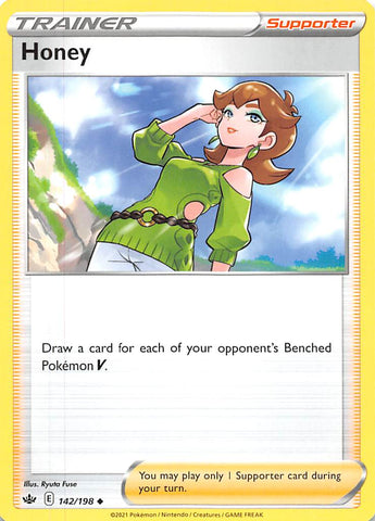 Honey (142/198) [Sword & Shield: Chilling Reign] Reverse Holofoil