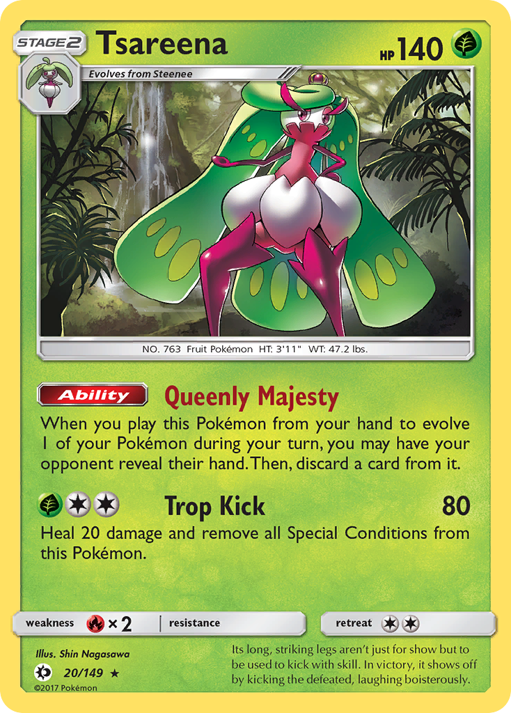 Tsareena (20/149) [Sun & Moon: Base Set] Reverse Holofoil