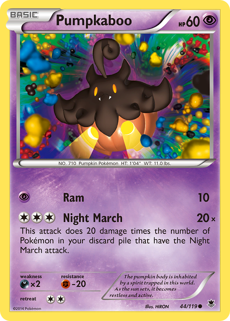 Pumpkaboo (44/119) [XY: Phantom Forces] Reverse Holofoil