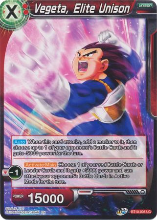 Vegeta, Elite Unison (BT10-005) [Rise of the Unison Warrior] Parallel Foil