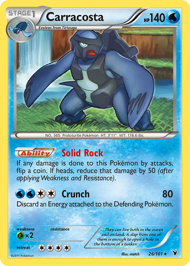Carracosta (26/101) [Black & White: Noble Victories] Reverse Holofoil