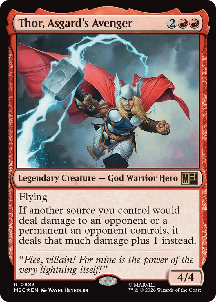 Thor, Asgard's Avenger (Surge Foil) [Marvel Super Heroes Commander] Foil
