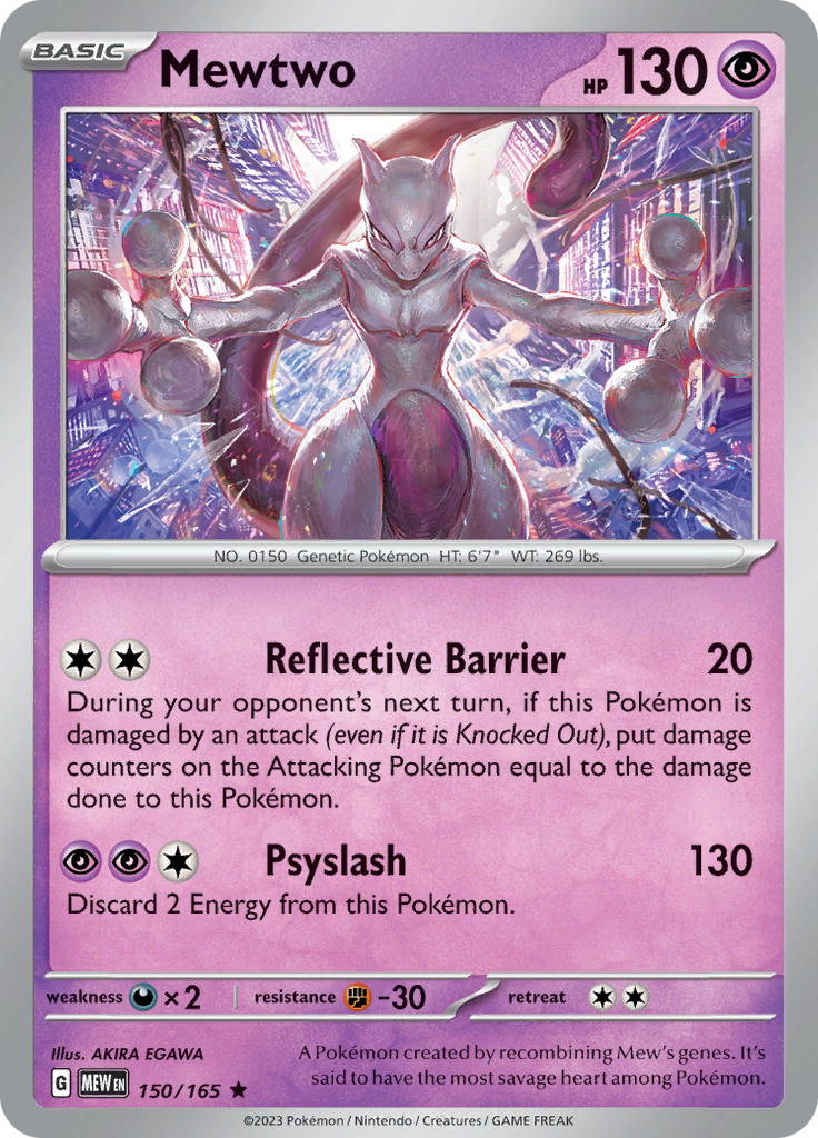 Mewtwo (150/165) [Scarlet & Violet 151] Reverse Holofoil