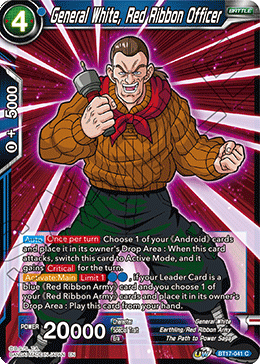 General White, Red Ribbon Officer (BT17-041) [Ultimate Squad] Parallel Foil