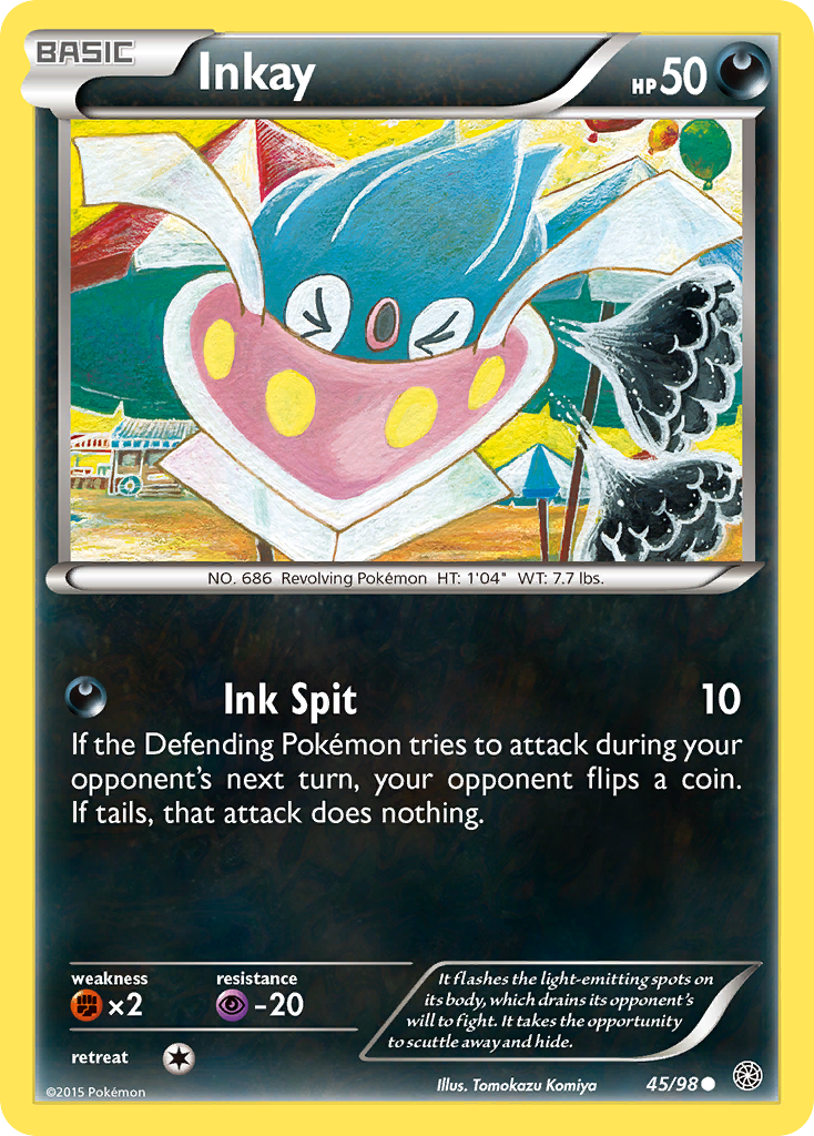 Inkay (45/98) [XY: Ancient Origins] Reverse Holofoil