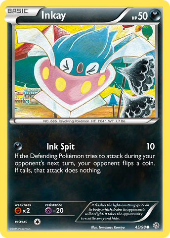 Inkay (45/98) [XY: Ancient Origins] Reverse Holofoil
