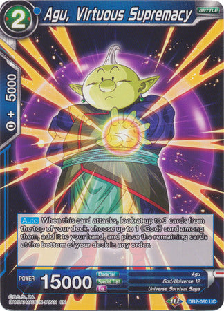 Agu, Virtuous Supremacy (DB2-060) [Divine Multiverse] Parallel Foil