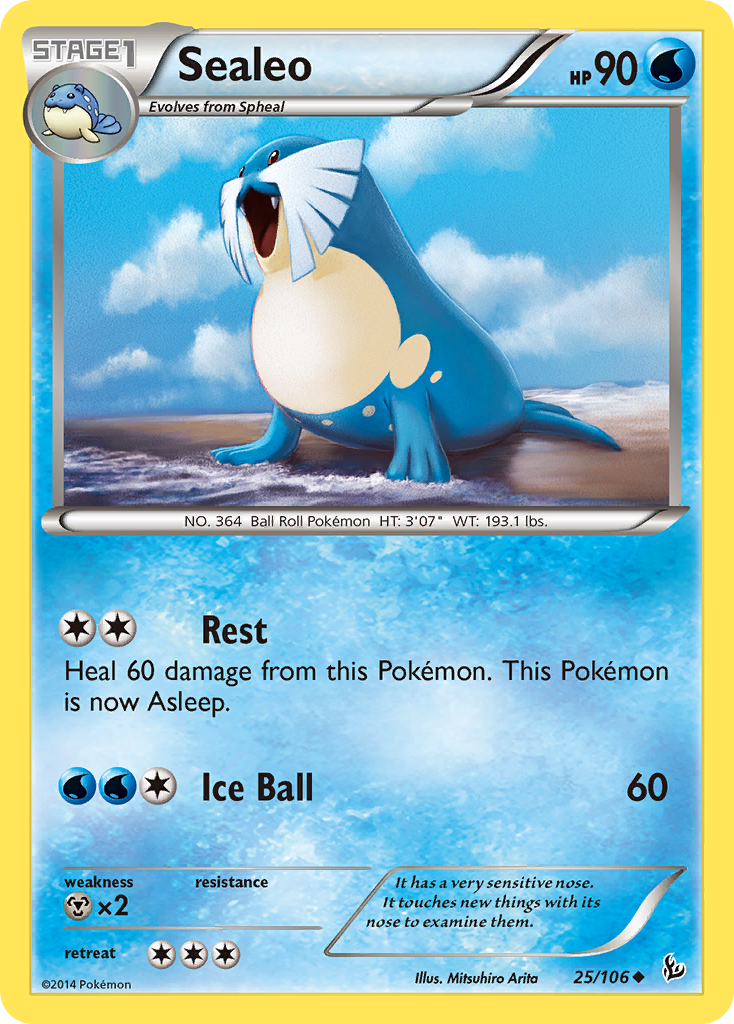 Sealeo (25/106) [XY: Flashfire] Reverse Holofoil
