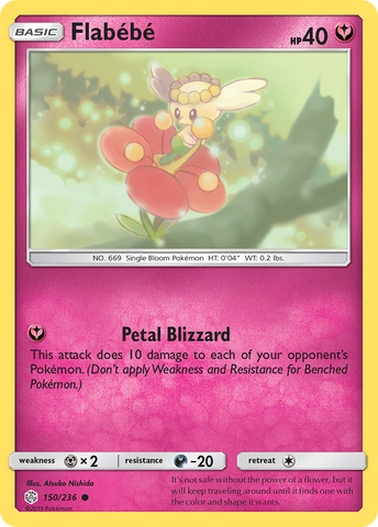 Flabebe (150/236) [Sun & Moon: Cosmic Eclipse] Reverse Holofoil