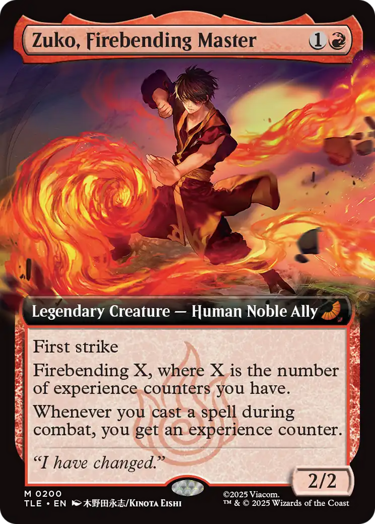 Zuko, Firebending Master (Extended Art) [Avatar: The Last Airbender: Eternal-Legal] Foil