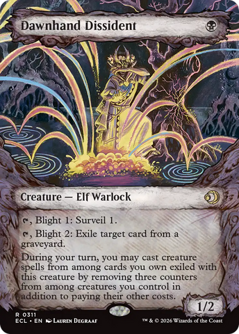 Dawnhand Dissident (Showcase) [Lorwyn Eclipsed] Foil