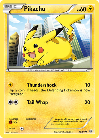 Pikachu (39/99) [Black & White: Next Destinies] Reverse Holofoil