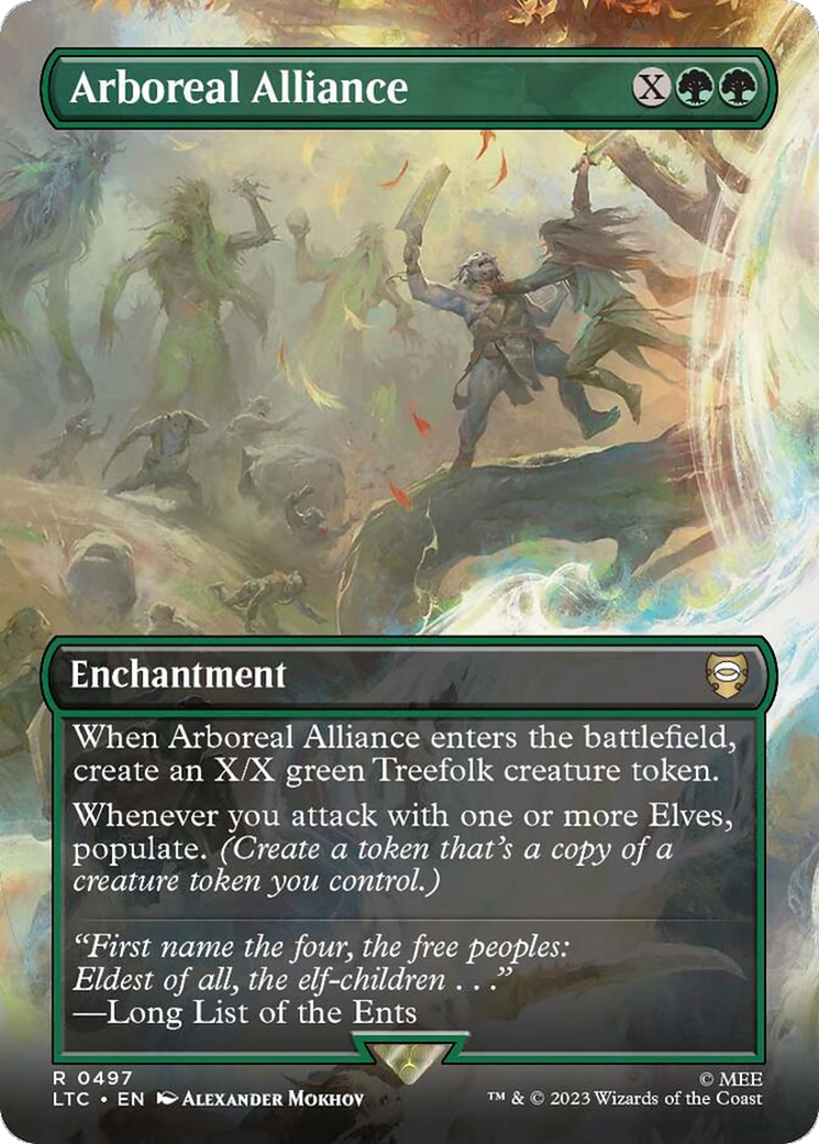 Arboreal Alliance (Borderless) [The Lord of the Rings: Tales of Middle-Earth Commander] Foil