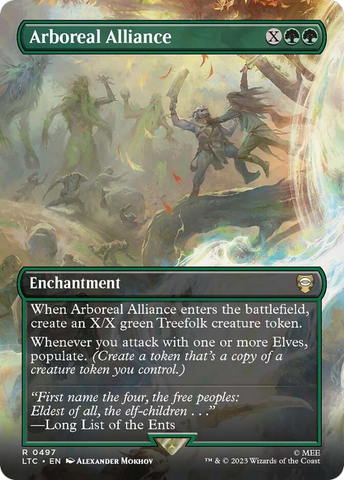 Arboreal Alliance (Borderless) [The Lord of the Rings: Tales of Middle-Earth Commander] Foil