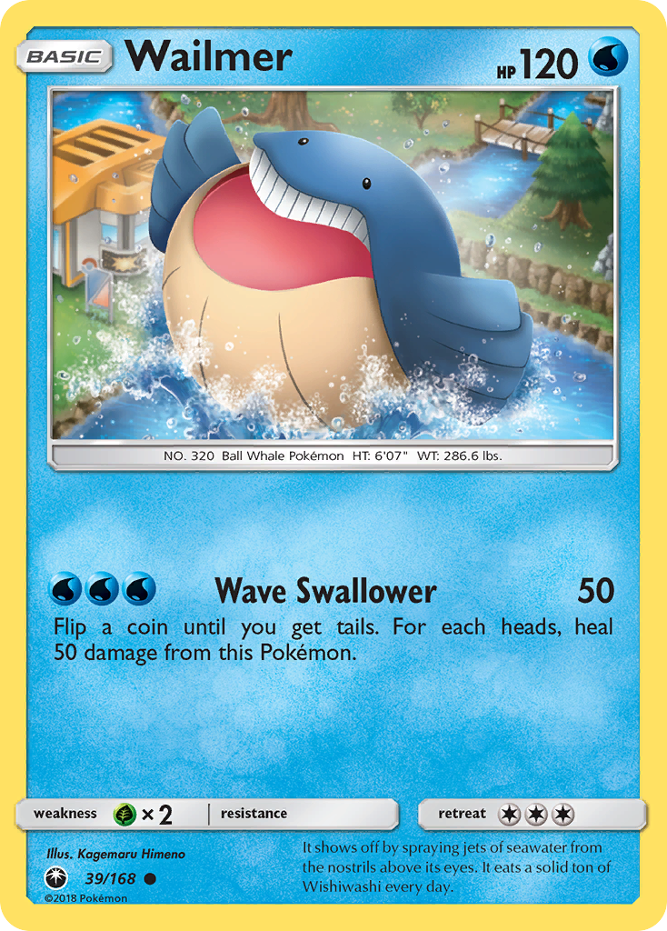 Wailmer (39/168) [Sun & Moon: Celestial Storm] Reverse Holofoil