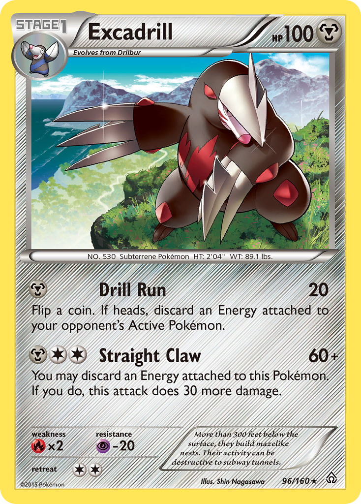 Excadrill (96/160) [XY: Primal Clash] Reverse Holofoil