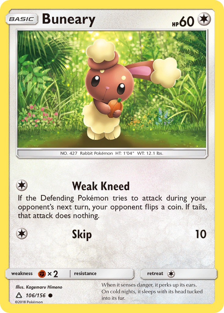 Buneary (106/156) [Sun & Moon: Ultra Prism] Reverse Holofoil