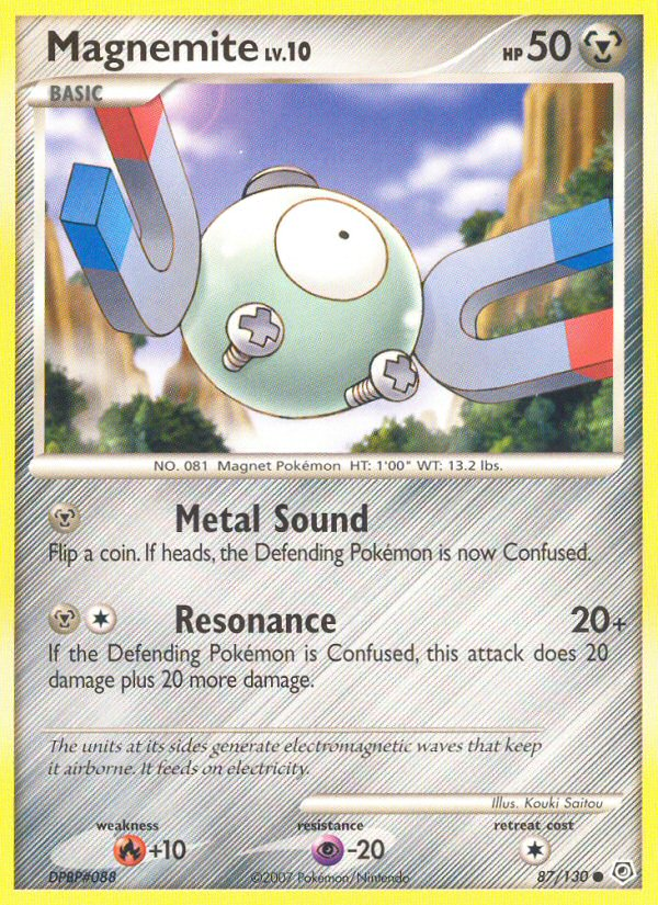 Magnemite (87/130) [Diamond & Pearl: Base Set] Reverse Holofoil
