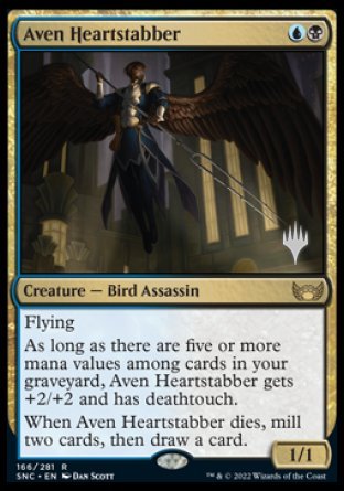 Aven Heartstabber (Promo Pack) [Streets of New Capenna Promos] Foil