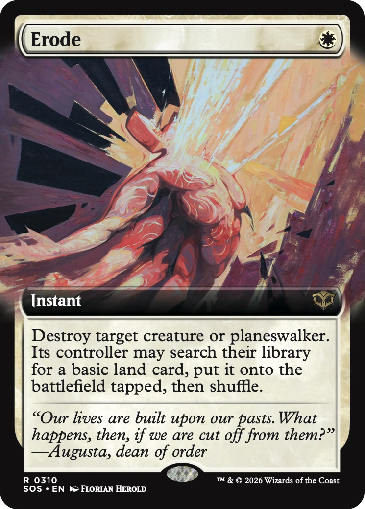 Erode (Extended Art) [Secrets of Strixhaven] Foil